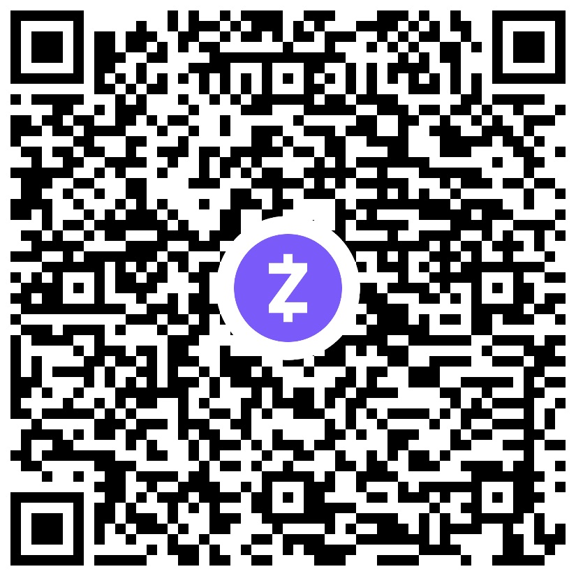 Zcash donation QR code